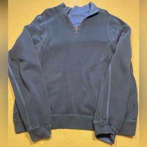 Tommy Bahama Reversible Men's Dark Blue Zip-Up Sweater